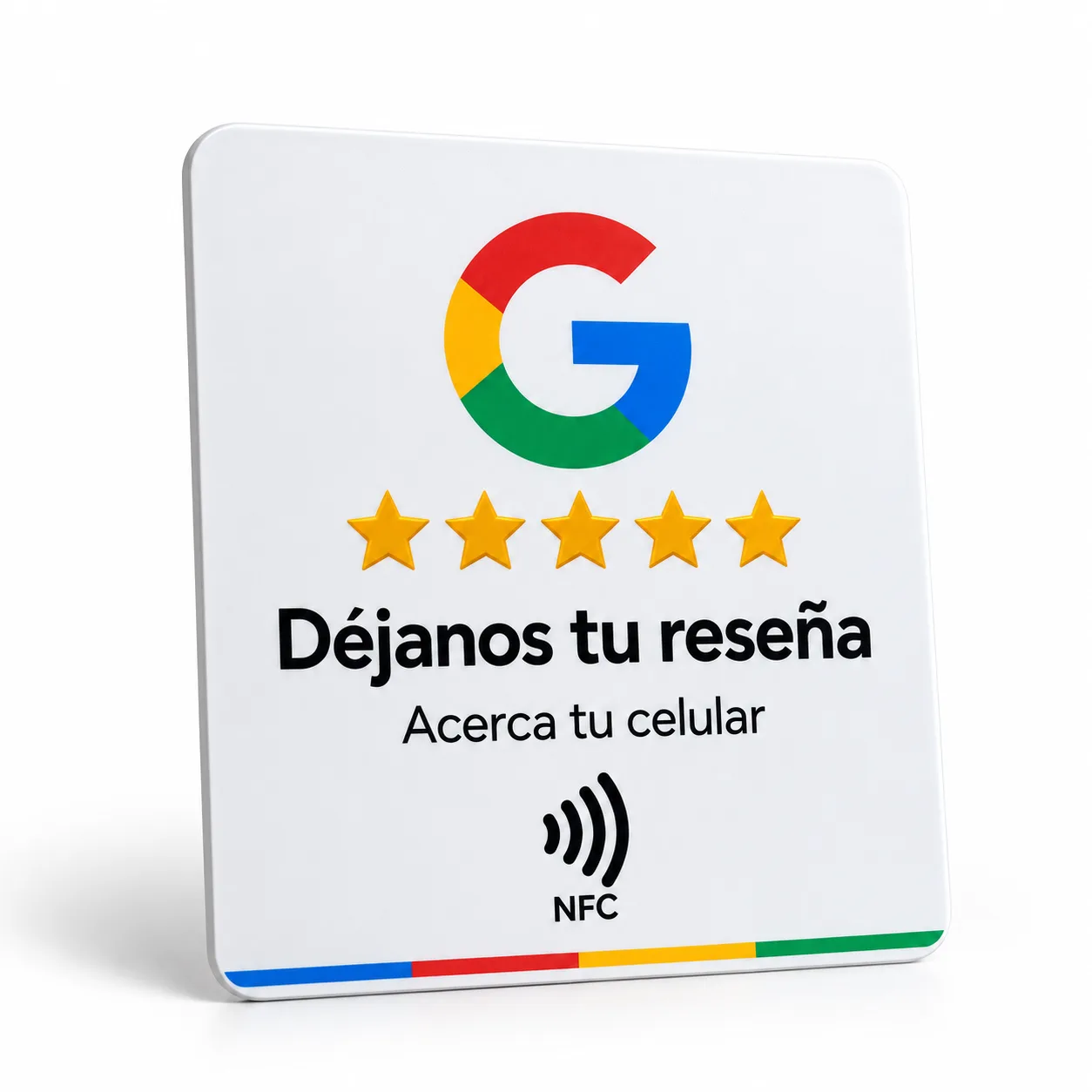Soporte NFC en L para Reseñas de Google