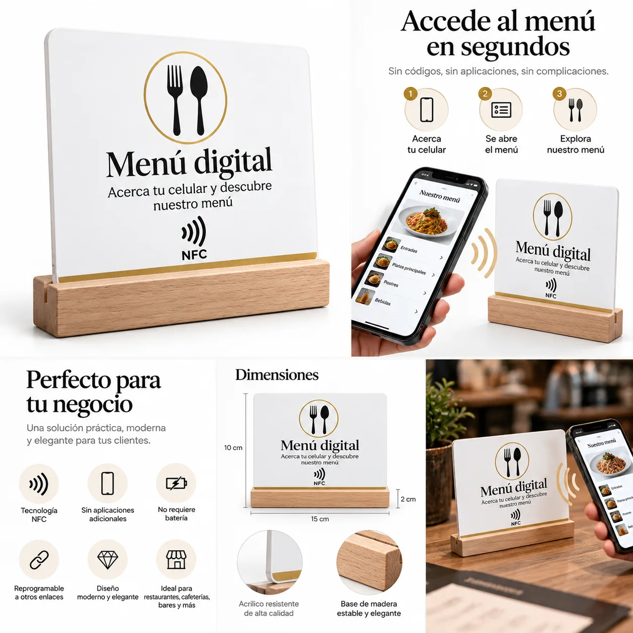 Sticker NFC para Menú Digital – Restaurantes y Cafeterías