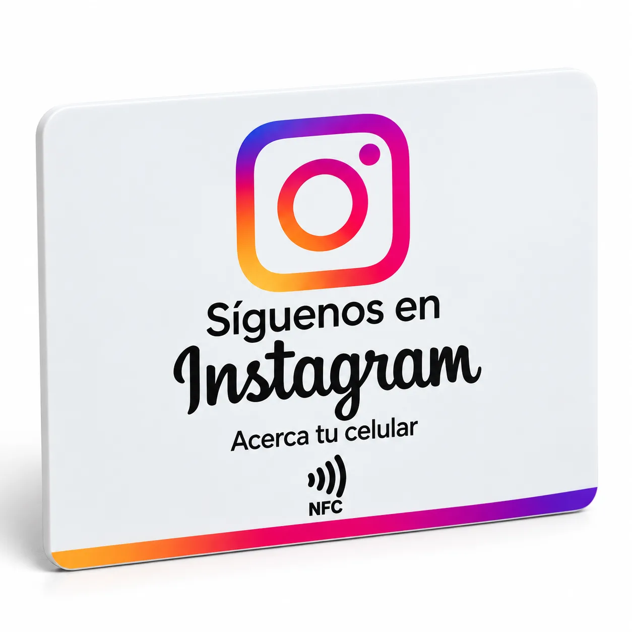 Letrero NFC para Instagram – Acceso Directo a tu Perfil